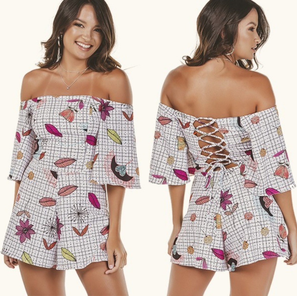 Off the shoulder romper